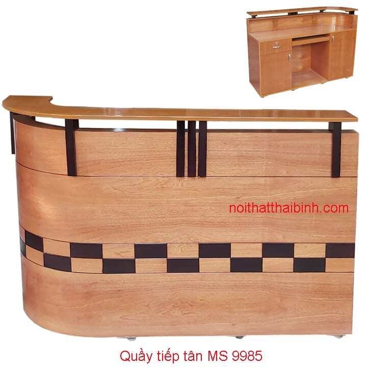 Quầy tiếp tân MS 9985 - kỹ thuật đóng mộng chắc chắn