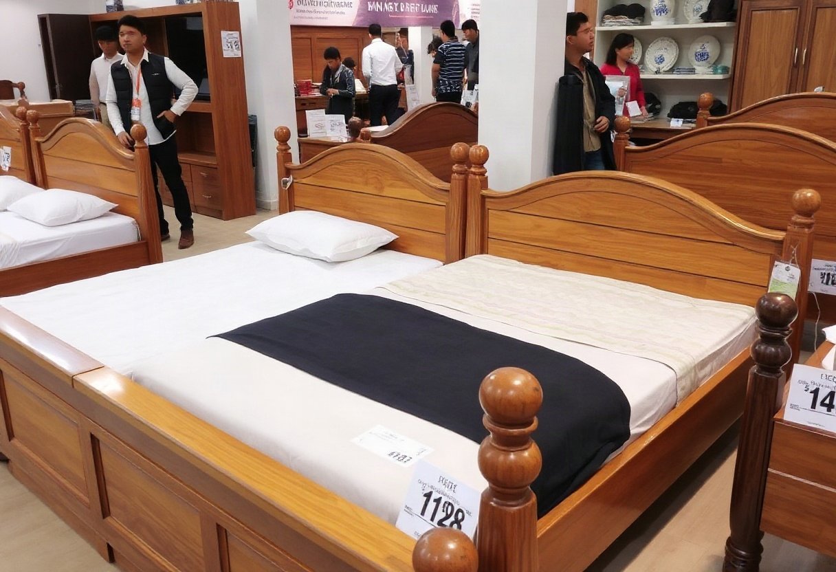 So sánh giá giường ngủ gỗ công nghiệp