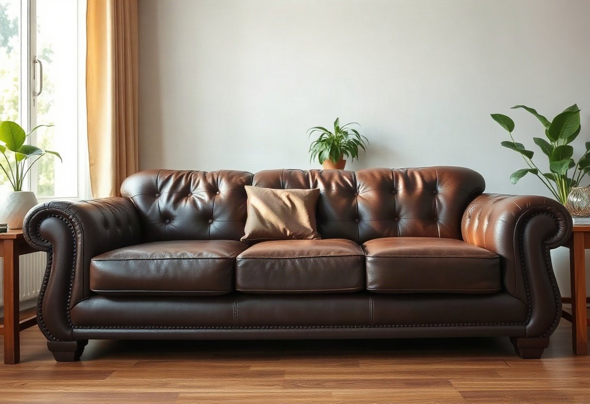 Sofa da phòng khách có bền không