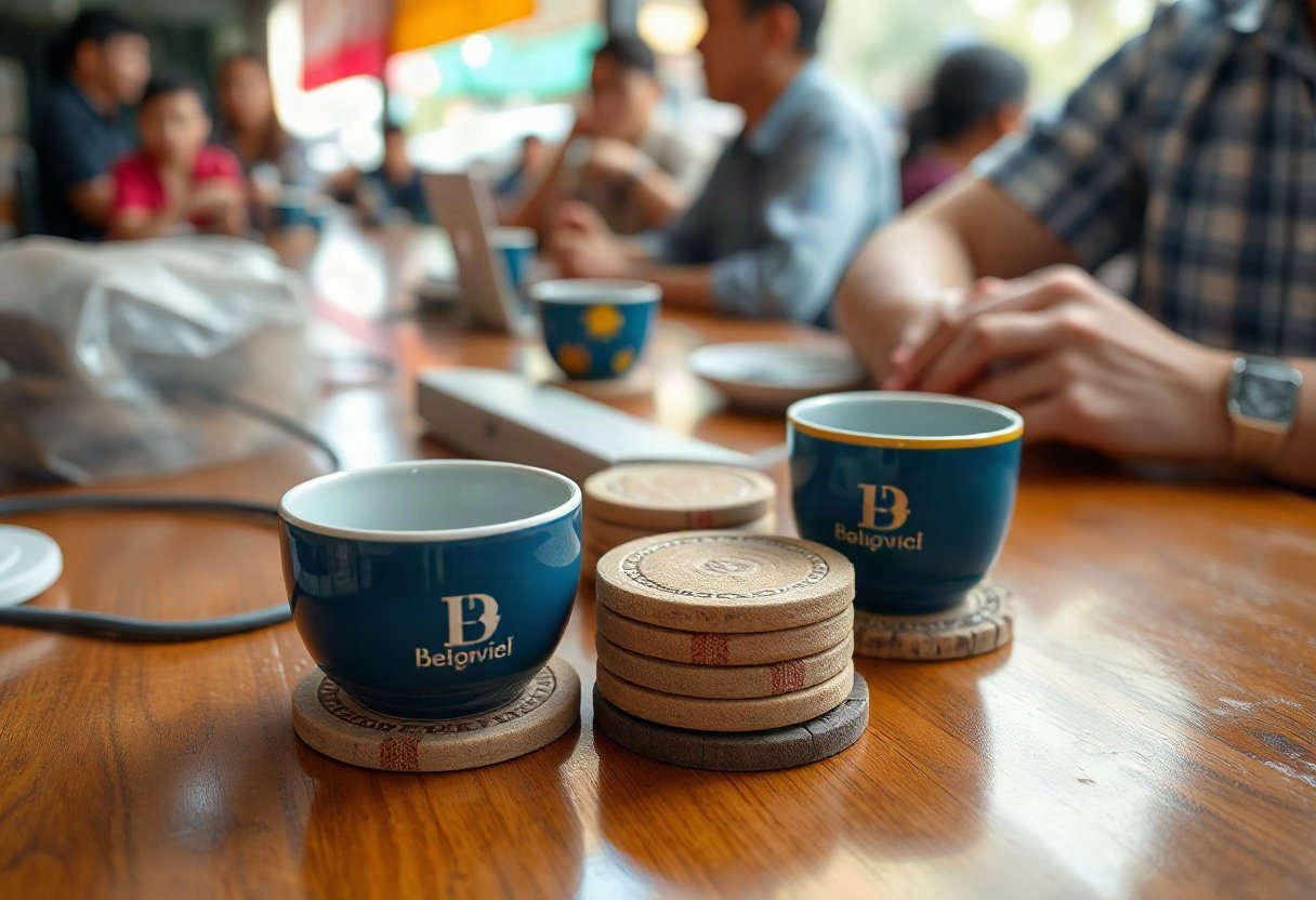 Sử dụng lót ly tránh làm bẩn bàn