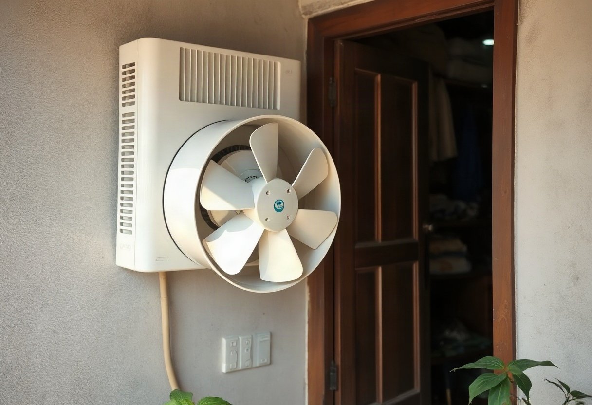 Sử dụng quạt thông gió để giảm ẩm