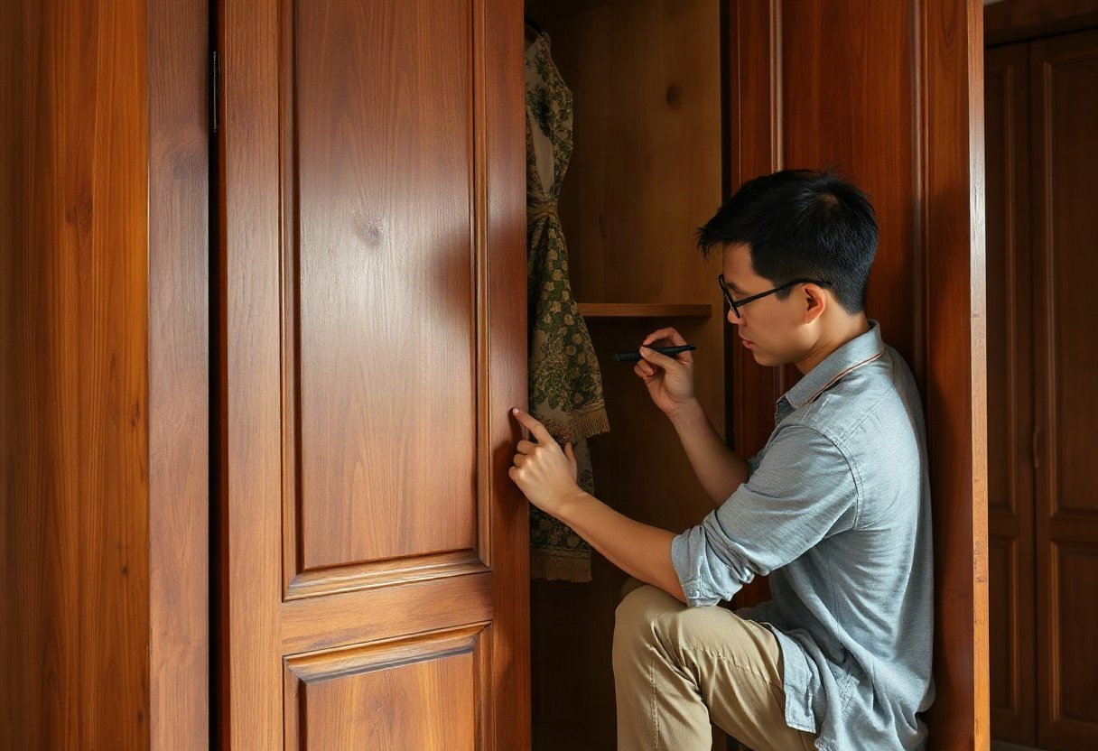 Sửa chữa tủ quần áo bị mối mọt