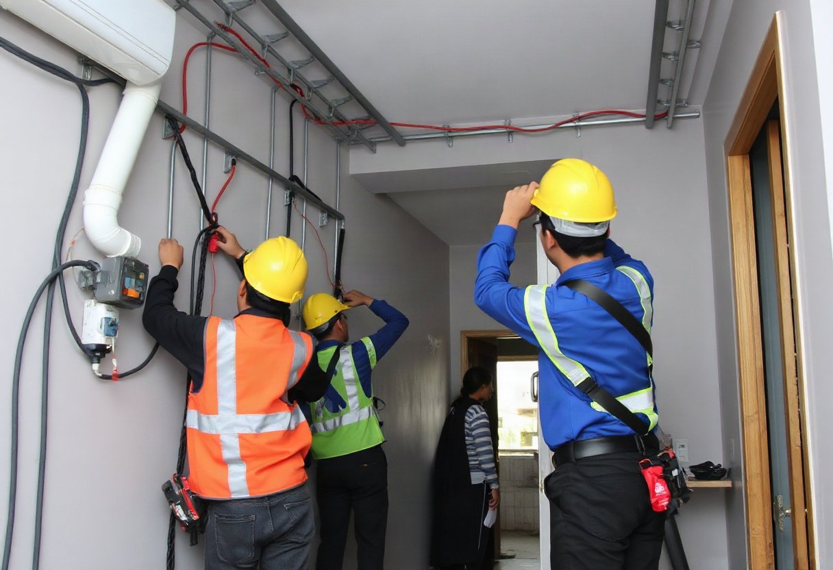 Thi công hệ thống điện trong nhà