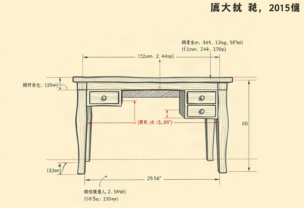 Thiết kế bàn làm việc gỗ sồi