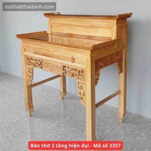Bàn thờ 2 tầng hiện đại
