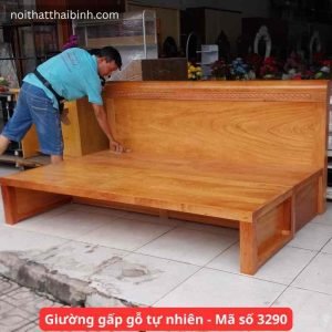 Giường gấp gỗ tự nhiên