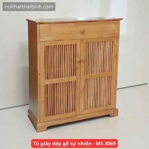 Tủ Giày Dép Gỗ Tự Nhiên Bền Bỉ, Chắc Chắn