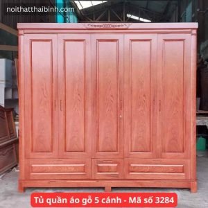Tủ quần áo gỗ 5 cánh