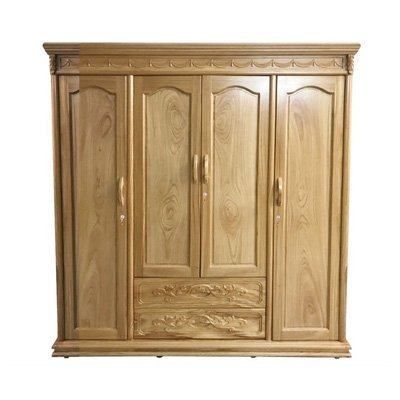 Tủ áo gỗ gõ đỏ 4 cánh MS 2840