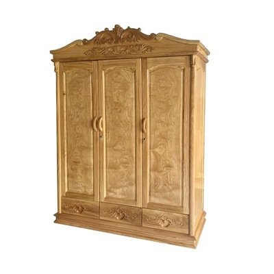 Tủ quần áo gỗ gõ đỏ 4 cánh MS 2846