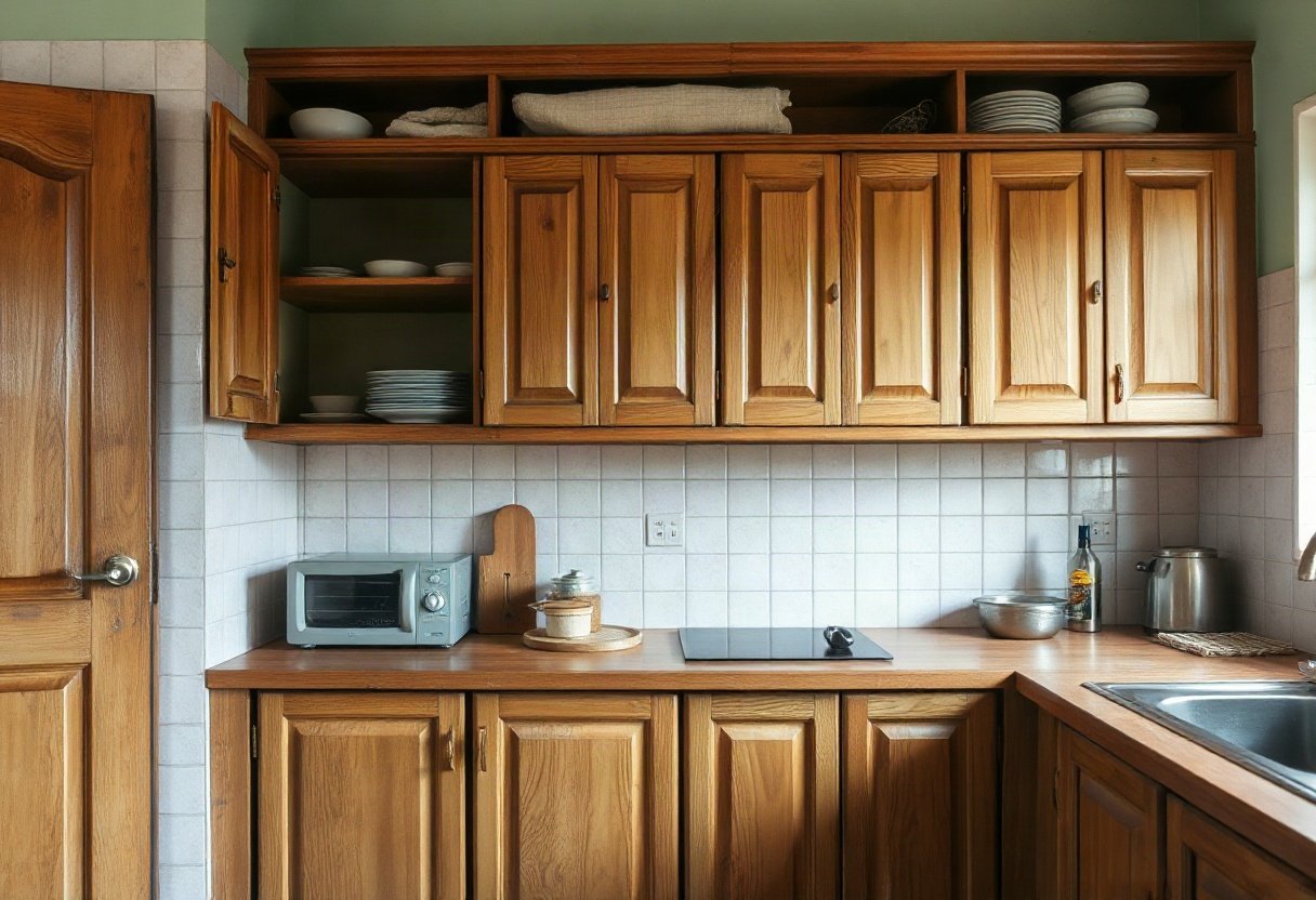 Tủ bếp gỗ công nghiệp có bền không?