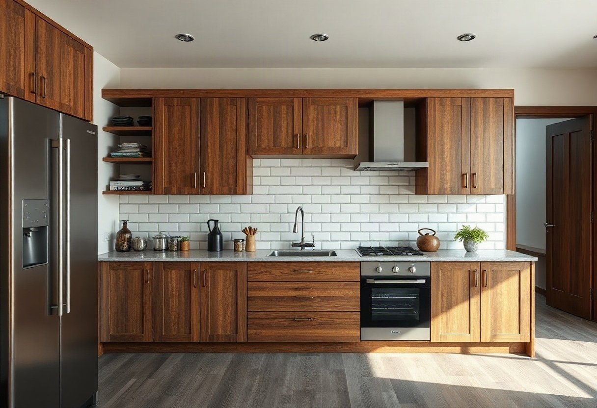 Tủ bếp gỗ công nghiệp đẹp và bền bỉ