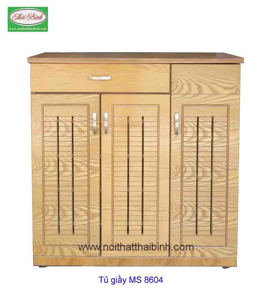 Tủ giày vân gỗ sồi MS : 8604  Giá : 1m2 = 3.000.000