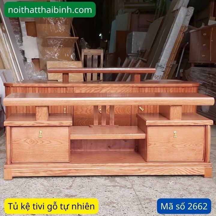 Tủ kệ tivi gỗ MS 2662 - nhìn tổng thể