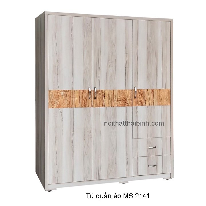 Tủ quần áo melamine đẹp MS 2141