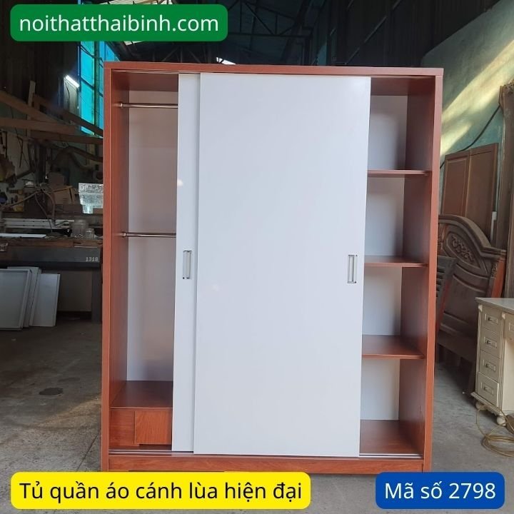 Tủ quần áo mdf cửa lùa