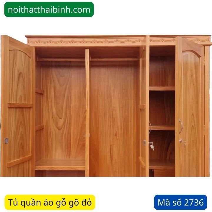 Tủ quần áo gỗ tự nhiên