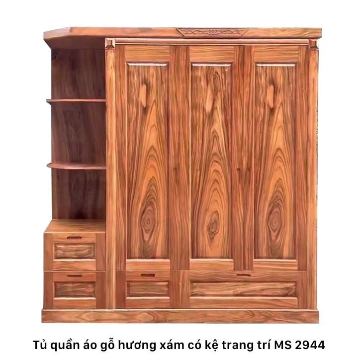 Tủ quần áo gỗ hương xám đẹp Tủ quần áo gỗ hương xám đẹp