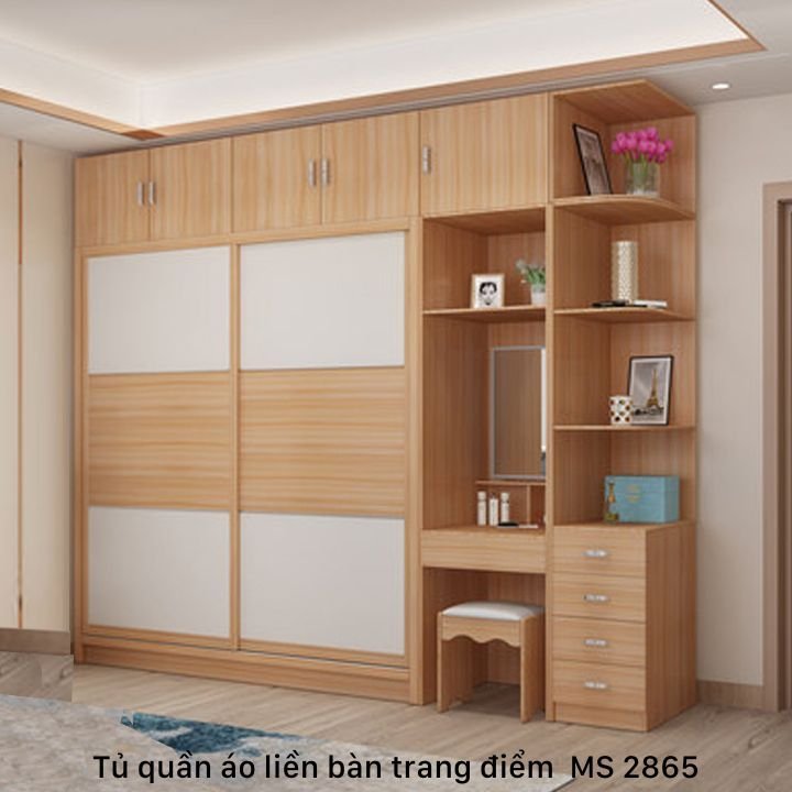 Tủ quần áo liền bàn trang điểm MS 2865