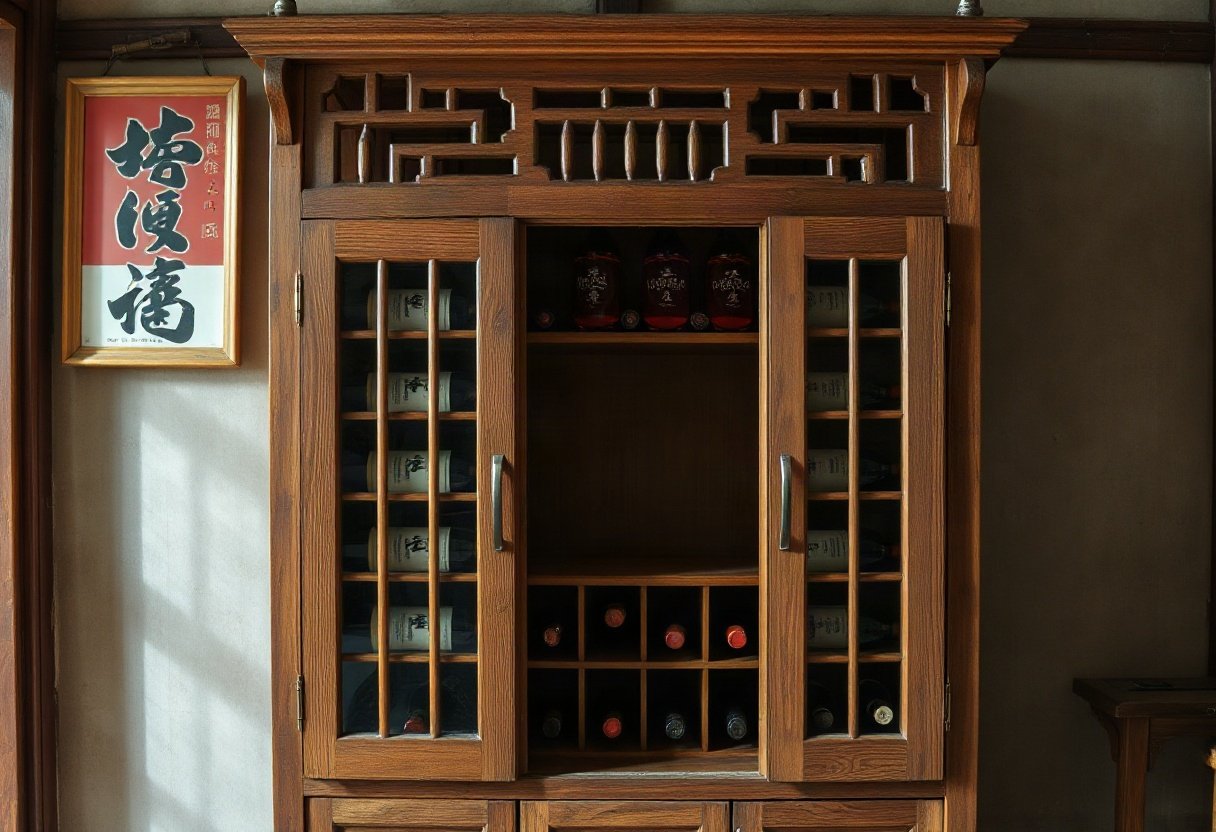 Tủ rượu với hệ thống thông gió hiệu quả