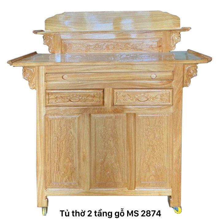 Mẫu bàn thờ 2 tầng đẹp