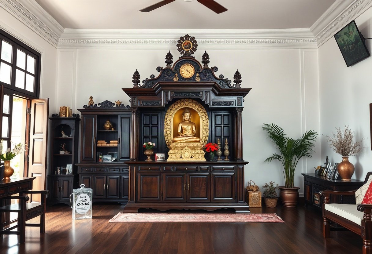Tủ thờ cho bàn thờ Phật