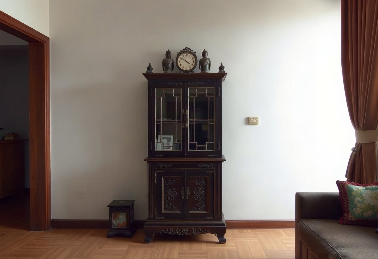 Tủ thờ đặt làm theo kích thước trong không gian nhỏ