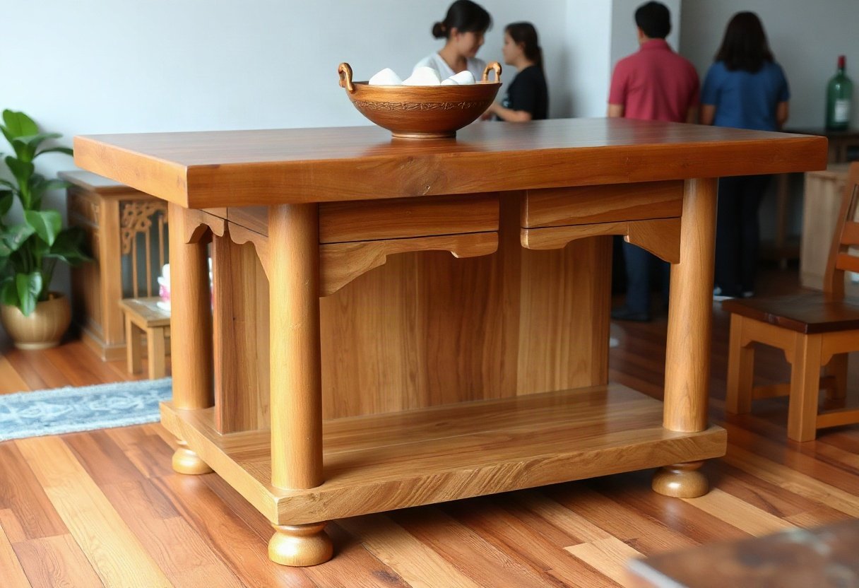 Tủ thờ gỗ tự nhiên