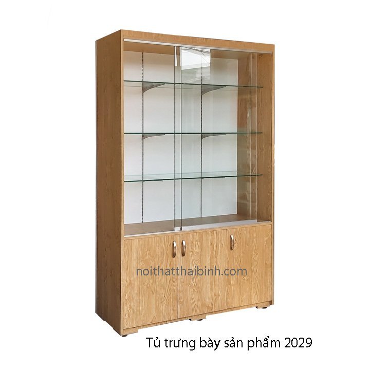 Tủ trưng bày sản phẩm đẹp MS 2029 - kỹ thuật đóng mộng chắc chắn