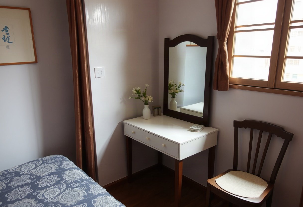 Ứng dụng bàn trang điểm thông minh trong phòng ngủ