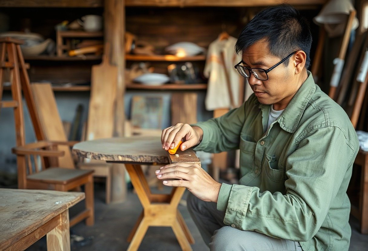 Ứng dụng của gỗ tràm trong nội thất