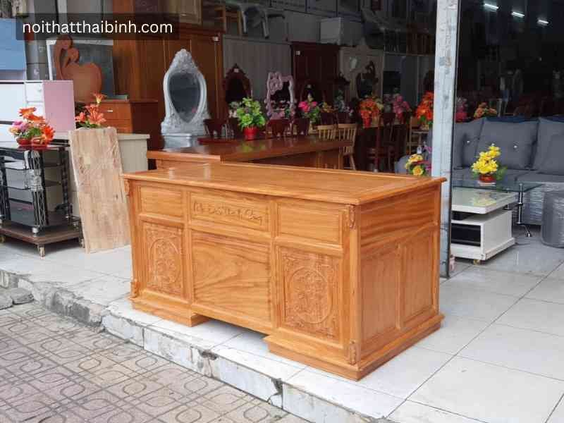 Bàn giám đốc gỗ gõ đỏ