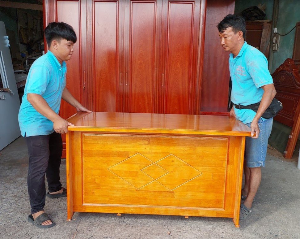 Bàn làm việc gỗ cao su