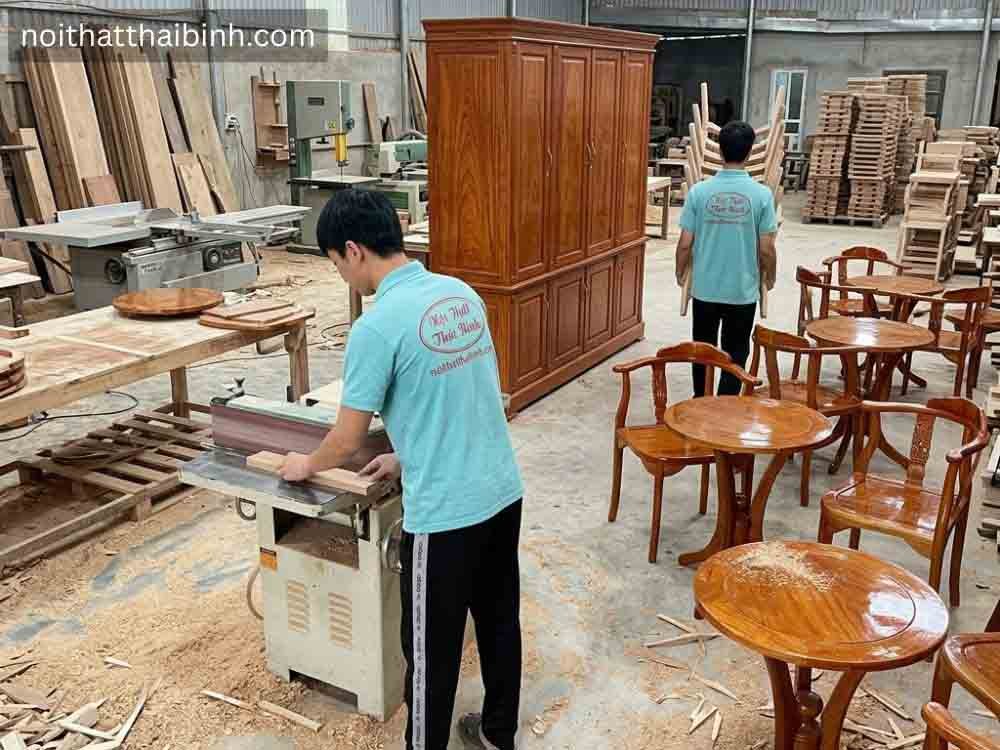 Bàn trà phòng khách gỗ gõ đỏ - Mã số 3020