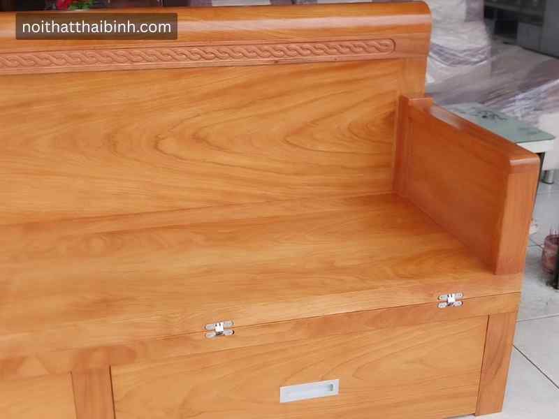 Chi tiết giường gấp gỗ tự nhiên