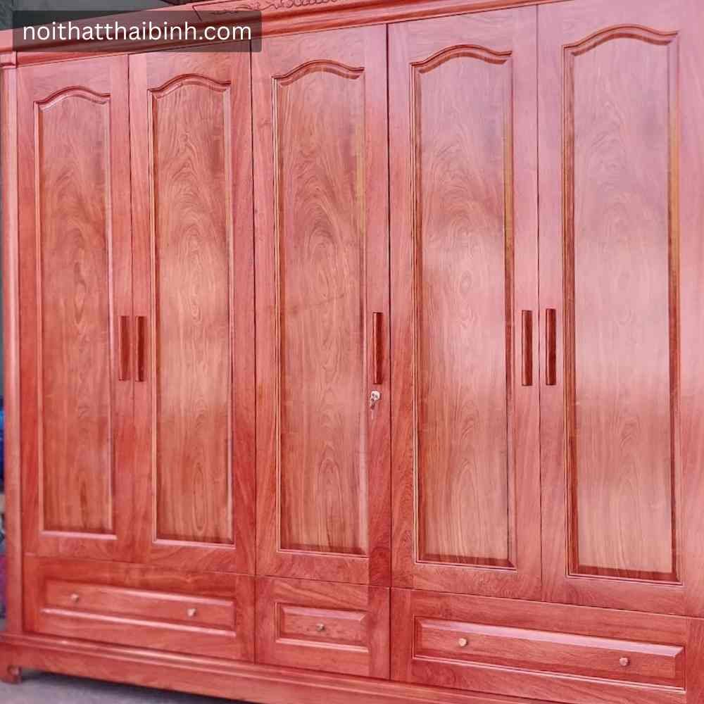 Tủ quần áo gỗ 5 cánh