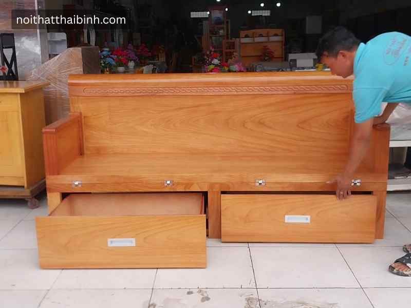 Giường gấp gỗ tự nhiên