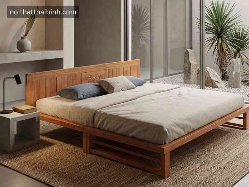 Giường gấp gỗ xoan đào