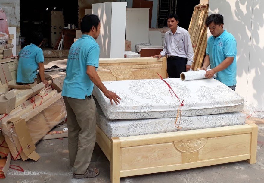 Giường ngủ » Giường gỗ sồi