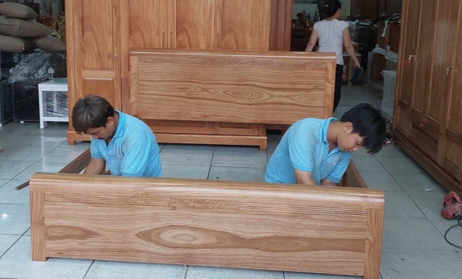 Giường ngủ » Giường gỗ xoan đào