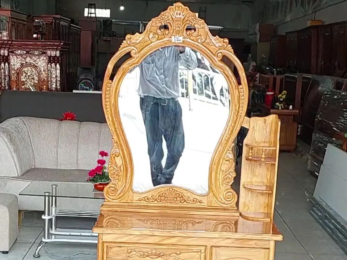 Bàn Trang Điểm Gỗ Tự Nhiên Cao Cấp Mã 2998 Giá Tốt