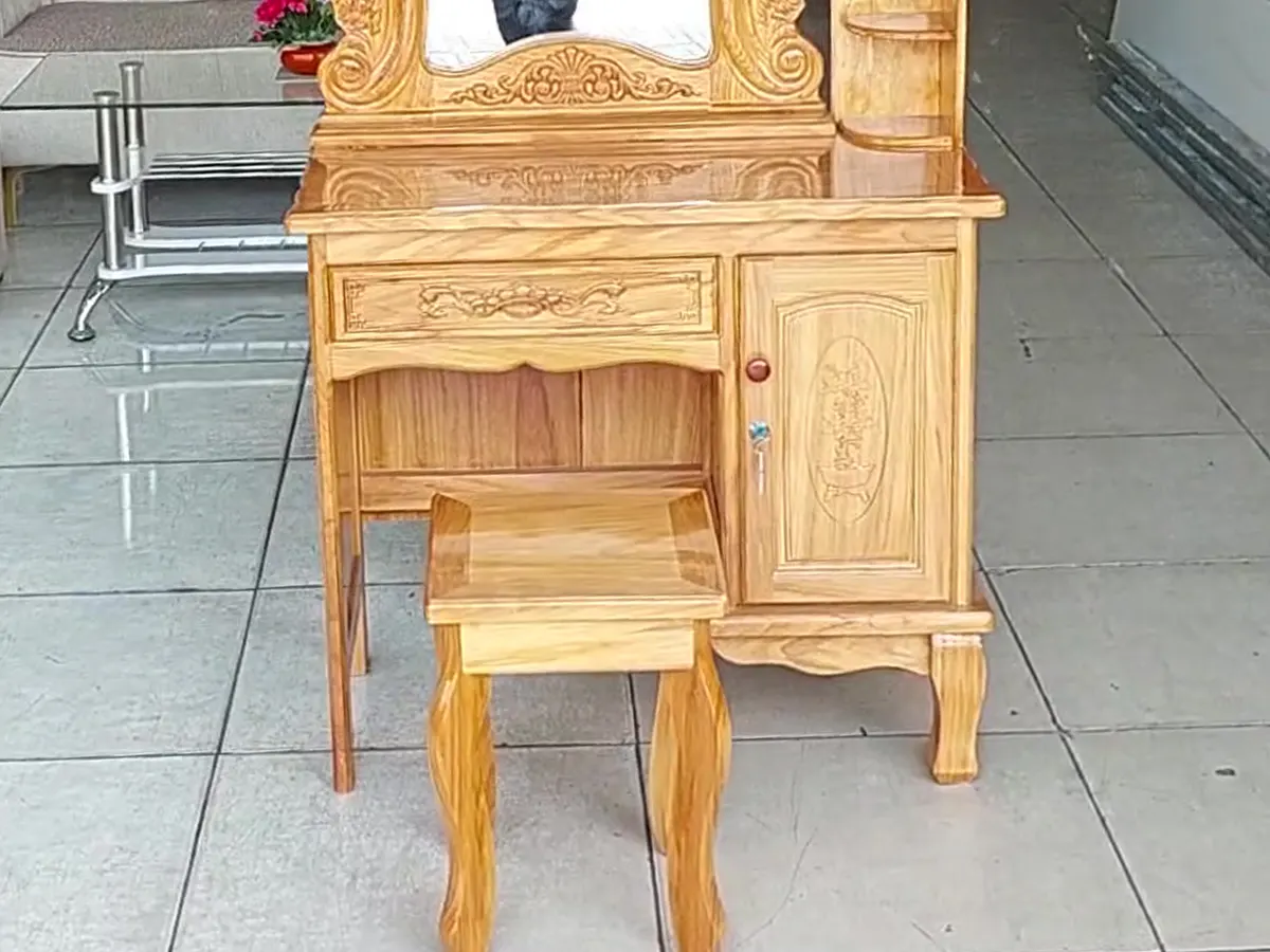 Bàn Trang Điểm Gỗ Tự Nhiên Cao Cấp Mã 2998 Giá Tốt