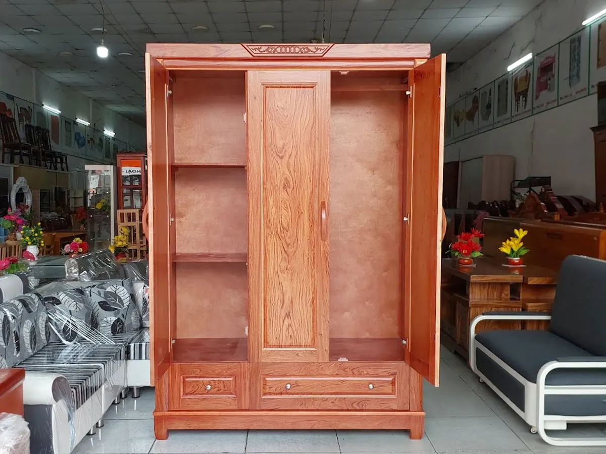 Tủ Áo Gỗ Xoan Đào Tự Nhiên Cao Cấp Giá Tốt