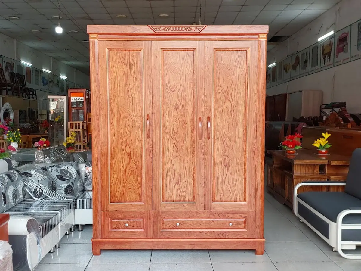 Tủ Áo Gỗ Xoan Đào Tự Nhiên Cao Cấp Giá Tốt