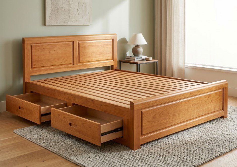 Kinh nghiệm chọn mua giường ngủ gỗ tự nhiên bền đẹp