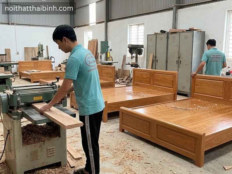 Mẫu giường ngủ đẹp tại xửng mộc đồ gỗ Thái Bình