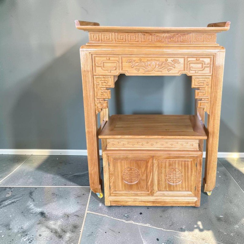 Mẫu tủ thờ gỗ tự nhiên đẹp
