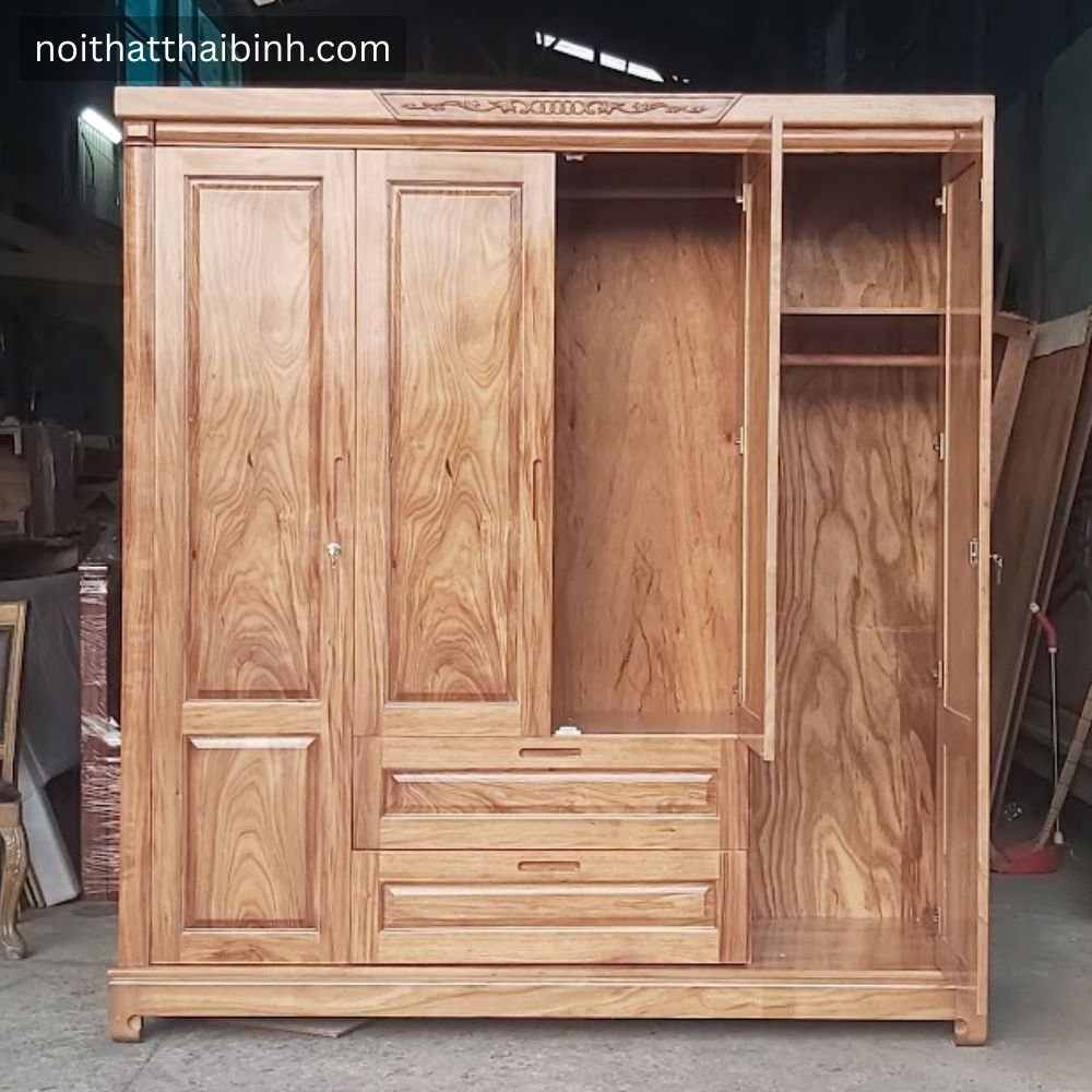 Tủ quần áo gỗ tự nhiên