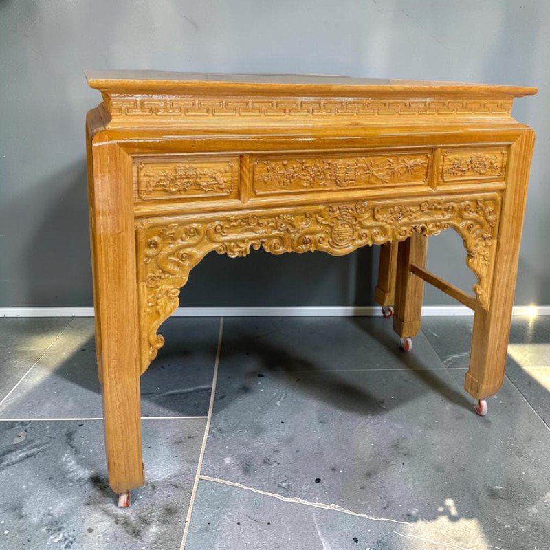 Tủ thờ gỗ gõ đỏ tự nhiên cao cấp tại Đồ Gỗ Thái Bình