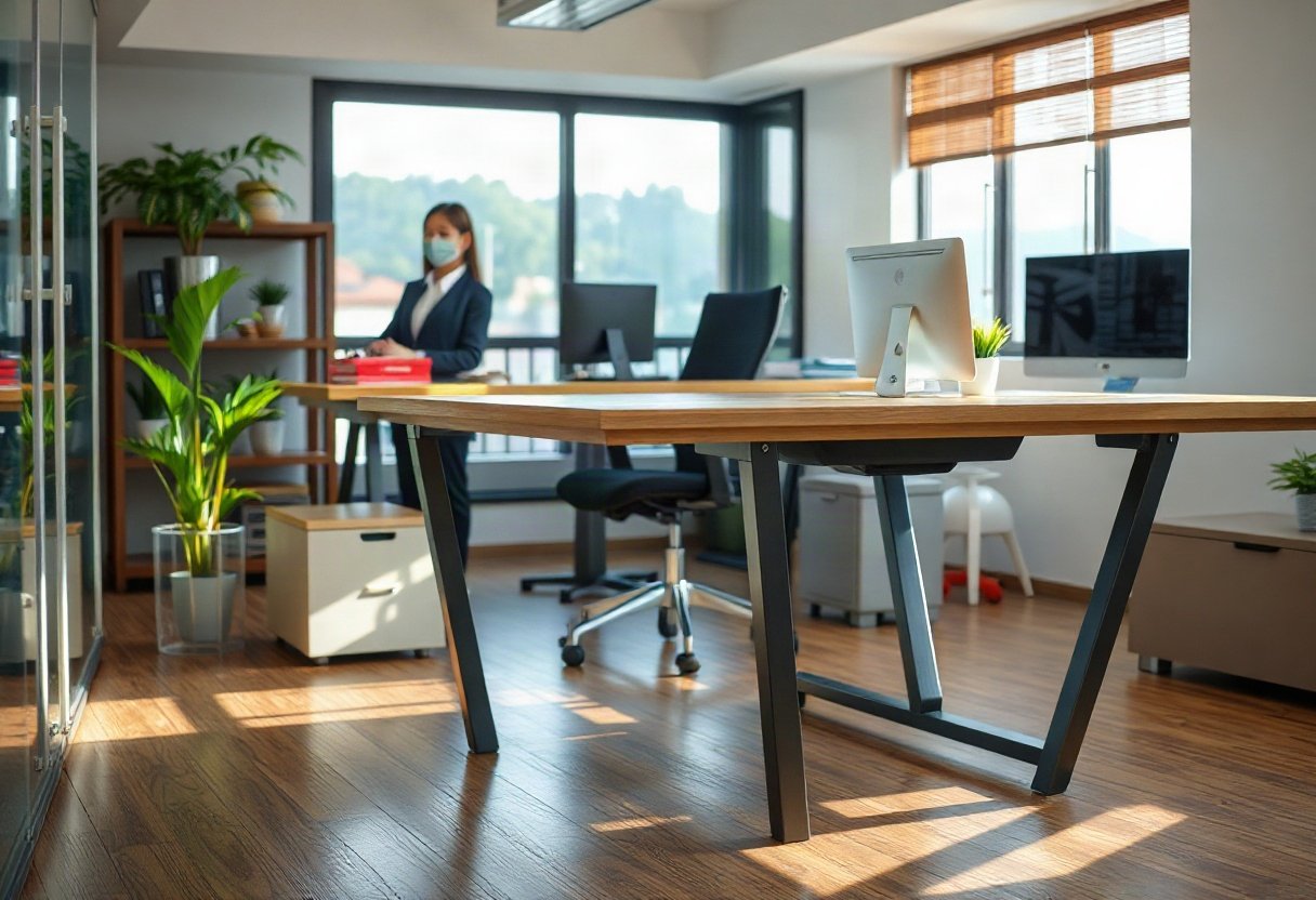 Xác định nhu cầu sử dụng bàn làm việc chân sắt
